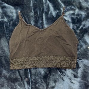 Forever 21, Size M , black crop tank